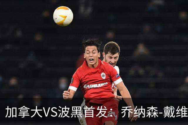 加拿大VS波黑首发：乔纳森-戴维出战 哲科稳坐替补席